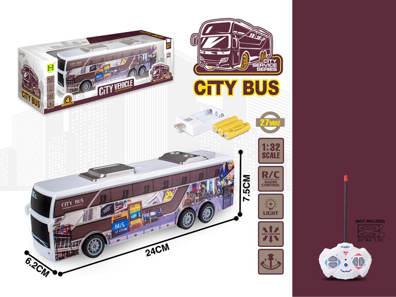 1:32 4Ch R/C Street View Bus With Light