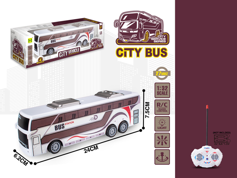 1:32 4Ch R/C Simulated Bus With Light