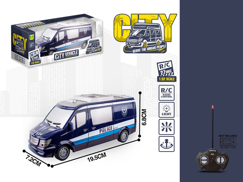 1:32 4Ch R/C Special Police Vehicles With Light