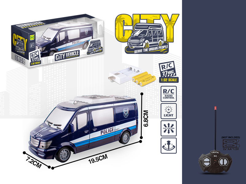 1:32 4Ch R/C Special Police Vehicles With Light