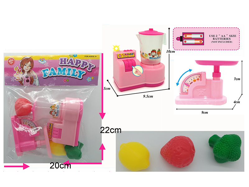 Juice machine + Fruits + Kitchen Scale