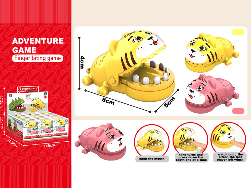 24Pcs Mini Tiger Biting Toy