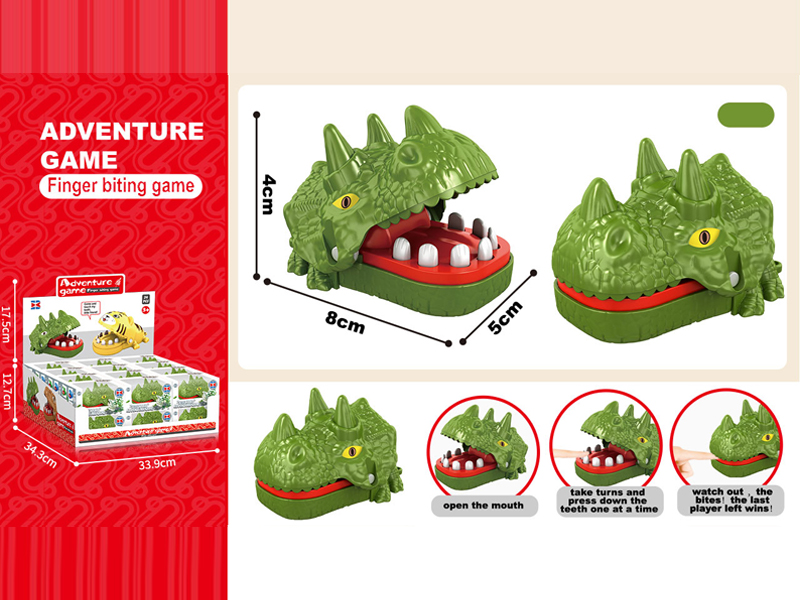 24Pcs Mini Triceratops Biting Toy