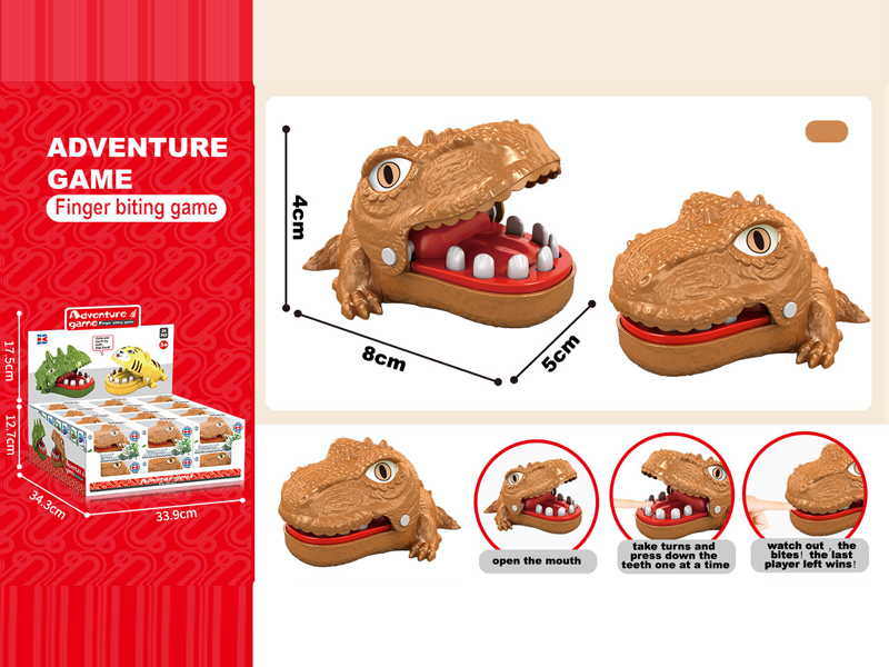 24Pcs Mini Tyrannosaurus Rex Biting Toy