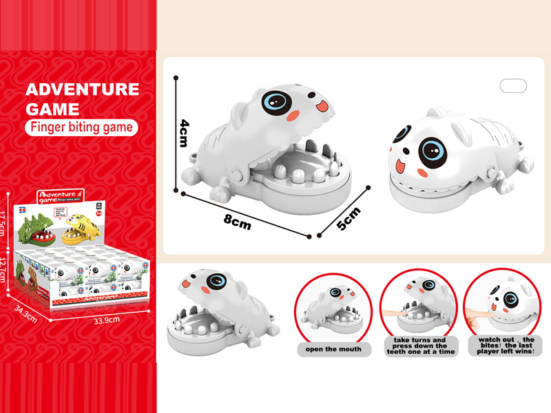 24Pcs Mini White Bear Biting Toy