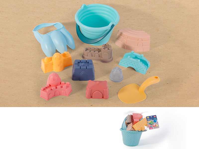 Soft Plastic Sand Bucket Set 11pcs