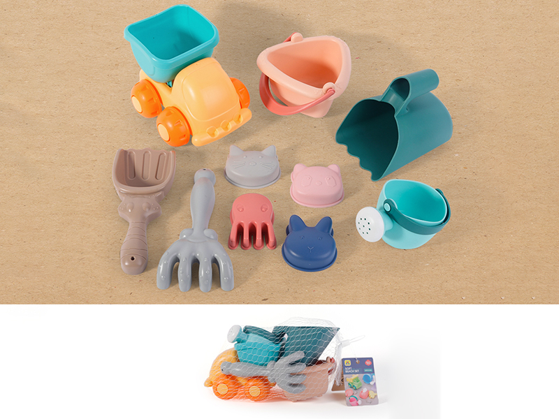 Soft Plastic Beach Car Set 10pcs