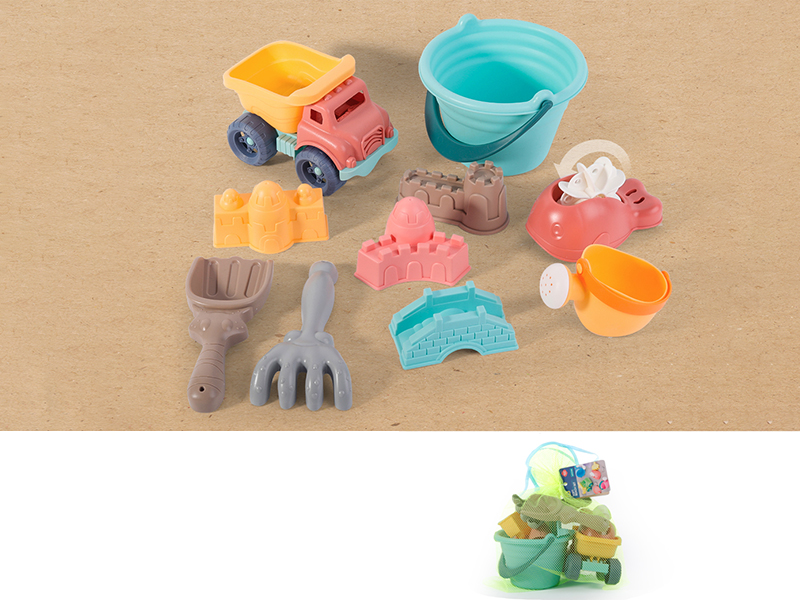 Soft Plastic Beach Car Set 10pcs
