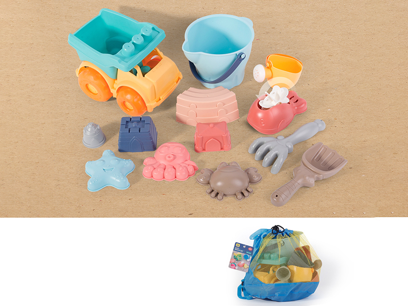 Soft Plastic Beach Car Set 13pcs