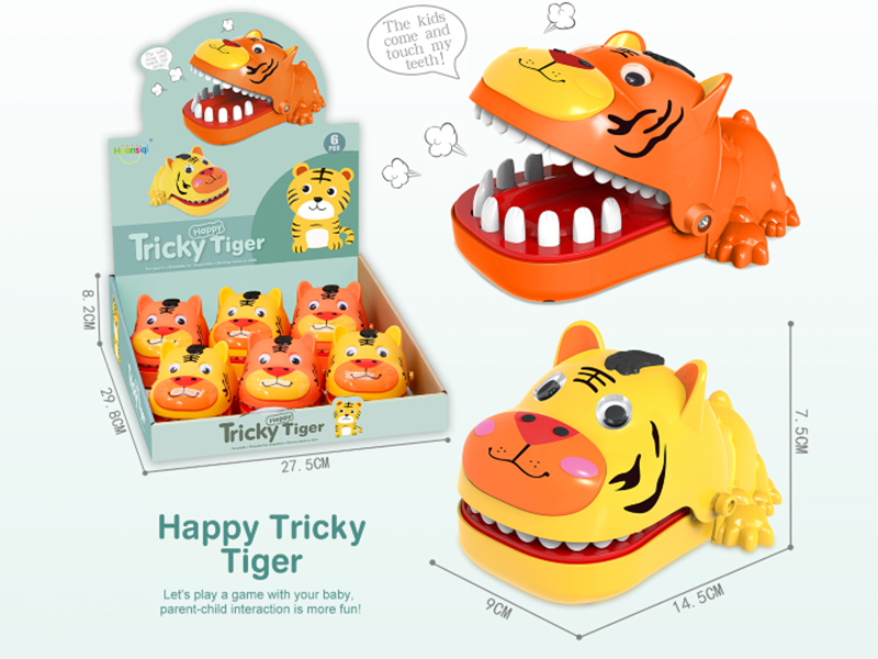Happy Tricky Tiger Bite Finger Toys 6pcs