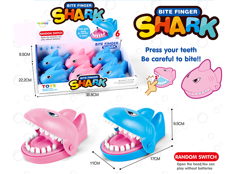 Happy Tricky Shark Bite Finger Toys 6PCS
