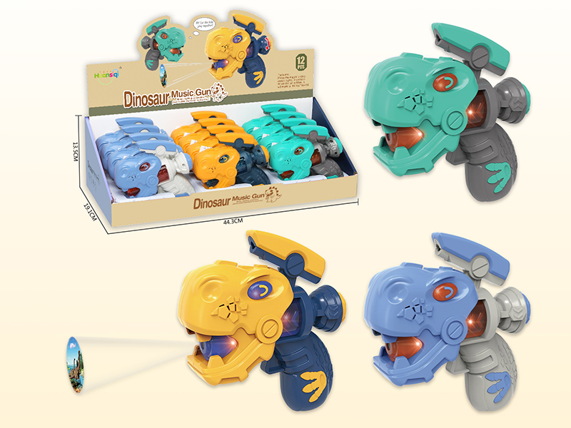 Dinosaur Music Gun 12pcs