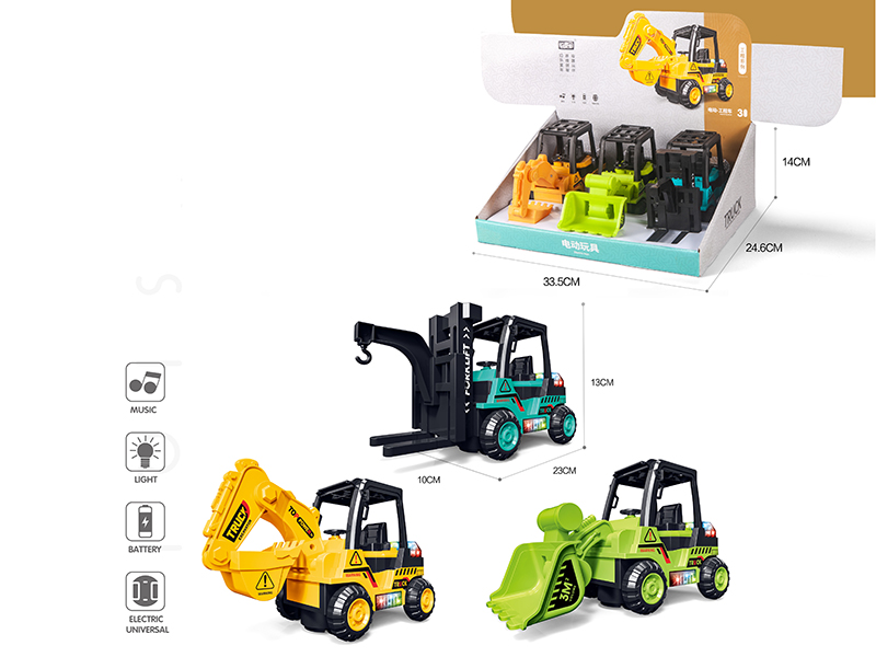 B/O Engineering Truck 3pcs