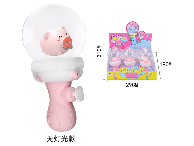 6Pcs Pink Pig Drifting Bottle Water Gun