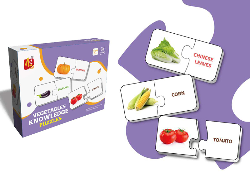 Vegetables Knowledge Matching Puzzle 60pcs