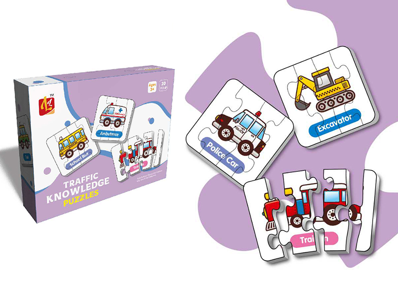 Traffic Knowledge Matching Puzzles 60pcs