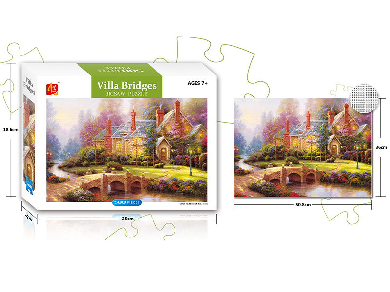 Villa Bridge Jigsaw Puzzle 500PCS