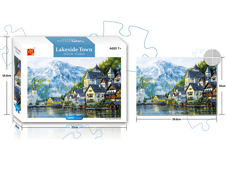 Lakeside Town Jigsaw Puzzle 500PCS