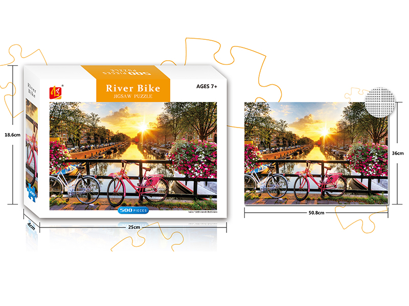 River Bike Jigsaw Puzzle 500PCS