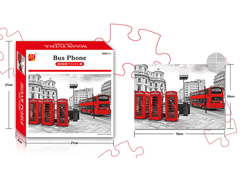Bus Phone Booth Puzzle 1000PCS
