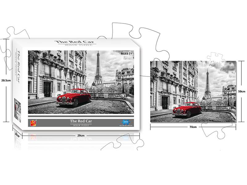 The Red Car Jigsaw Puzzle 1000PCS