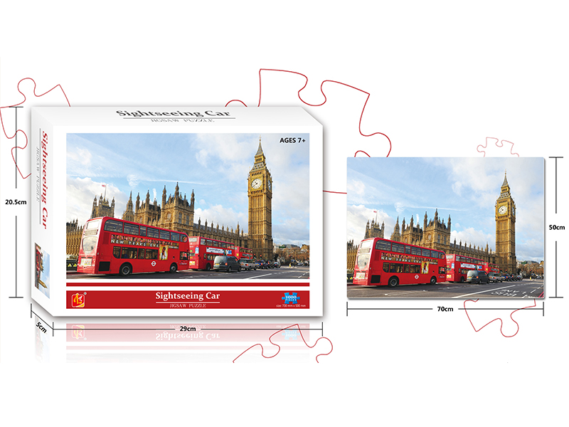 Sightseeing Car Jigsaw Puzzle 1000PCS