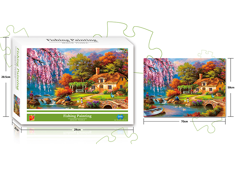 Fishing Painting Jigsaw Puzzle 1000PCS