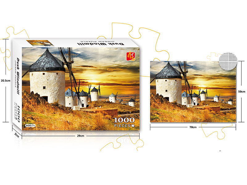 Dusk Windmill Jigsaw Puzzle 1000PCS