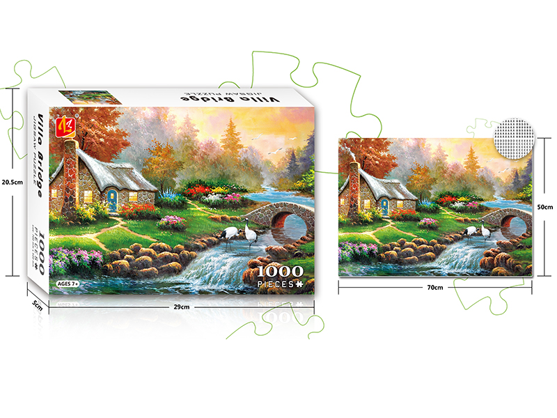 Villa Bridge Jigsaw Puzzle 1000PCS