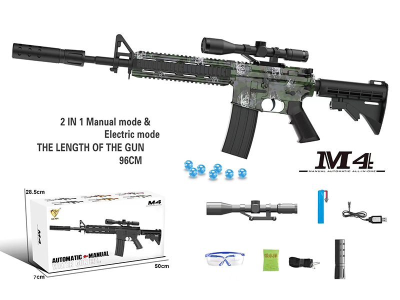 Automatic Manual Dual Function M4 Water Bullet Gun