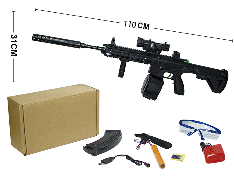 M416 Automatic Manual Dual Function Water Bullet Gun(Black)