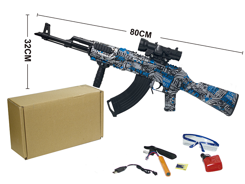 Automatic Manual Dual Function AK Water Bullet Gun(Water Transfer Printing)