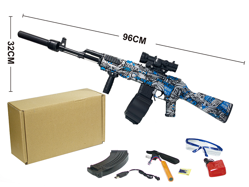 Automatic Manual Dual Function AK Water Bullet Gun(Water Transfer Printing)