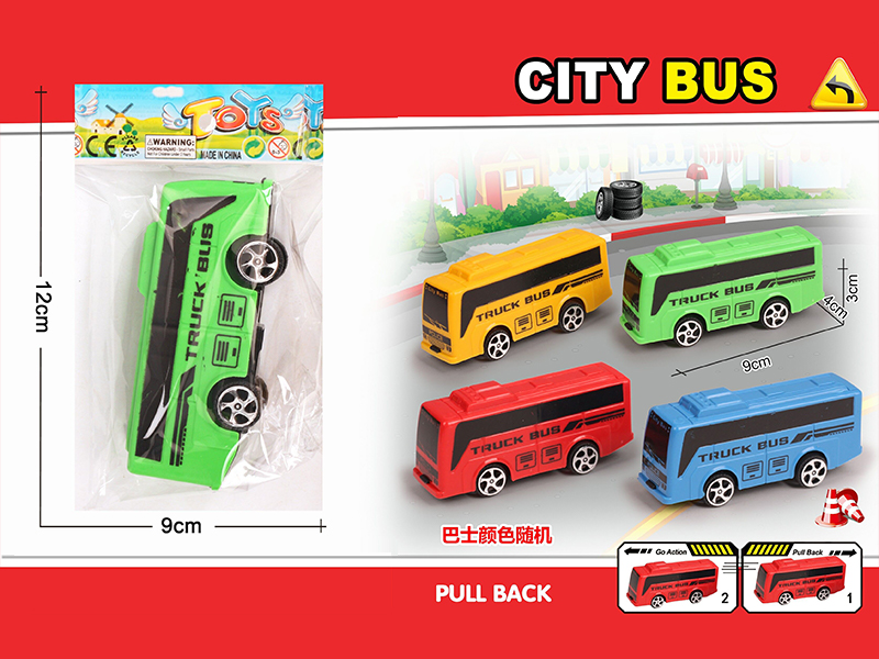 Pull Back Bus Toy