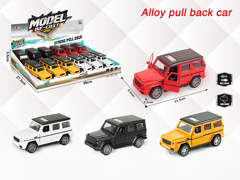 1:32 Benz G550 Pull Back Alloy Open Door Car(12PCS)