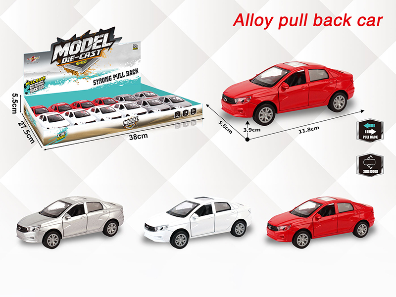 1:32 Pull Back Alloy Russian Wagon(Can Open The Doors)12PCS