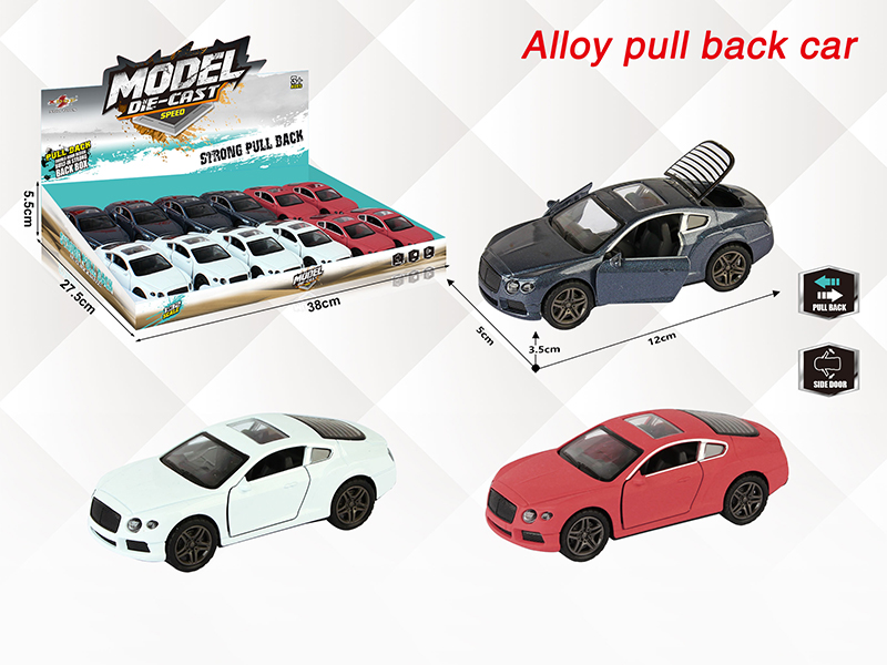 1:32 Bentley Pull Back Alloy Open Door Car 12PCS