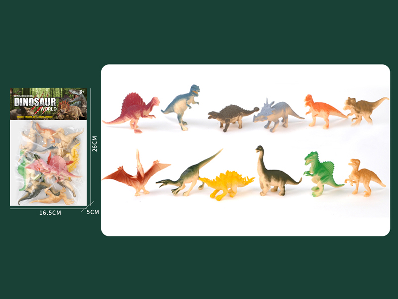 Pvc Solid Dinosaur Toy Set