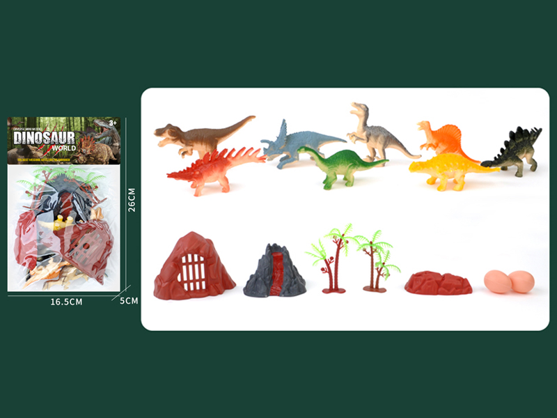 Pvc Solid Dinosaur Toy Set