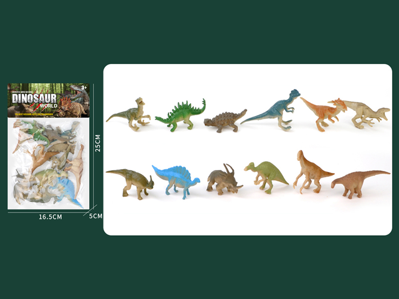Pvc Solid Dinosaur Toy Set