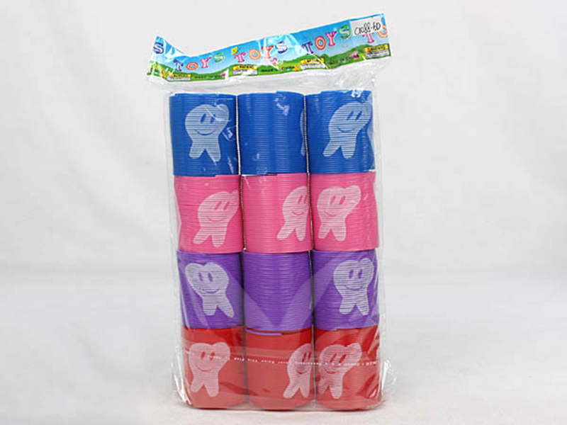 12pcs Teeth Pattern Rainbow Circle