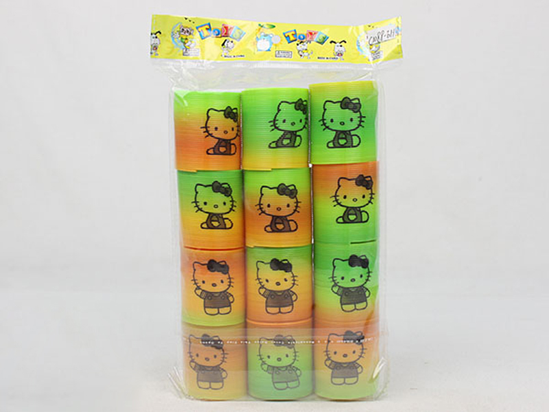 Hello Kitty Pattern Rainbow Circle