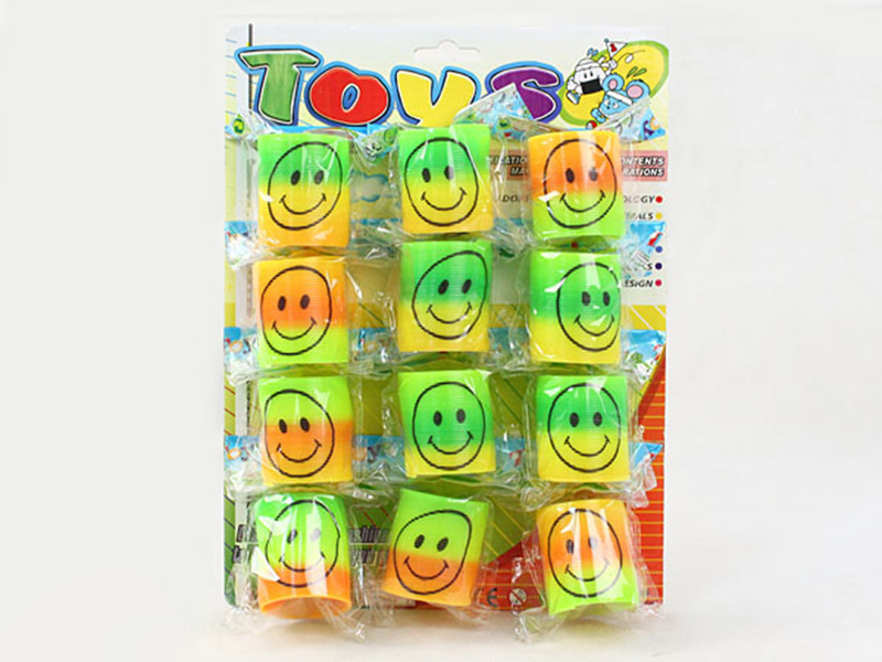 12pcs Smile Face Rainbow Circle