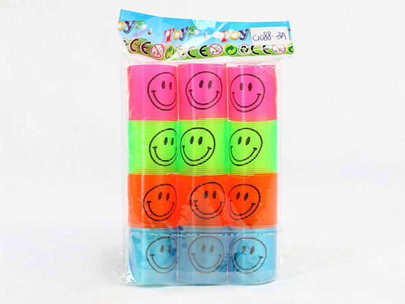 Smile Face Pattern Transparent Rainbow Circle