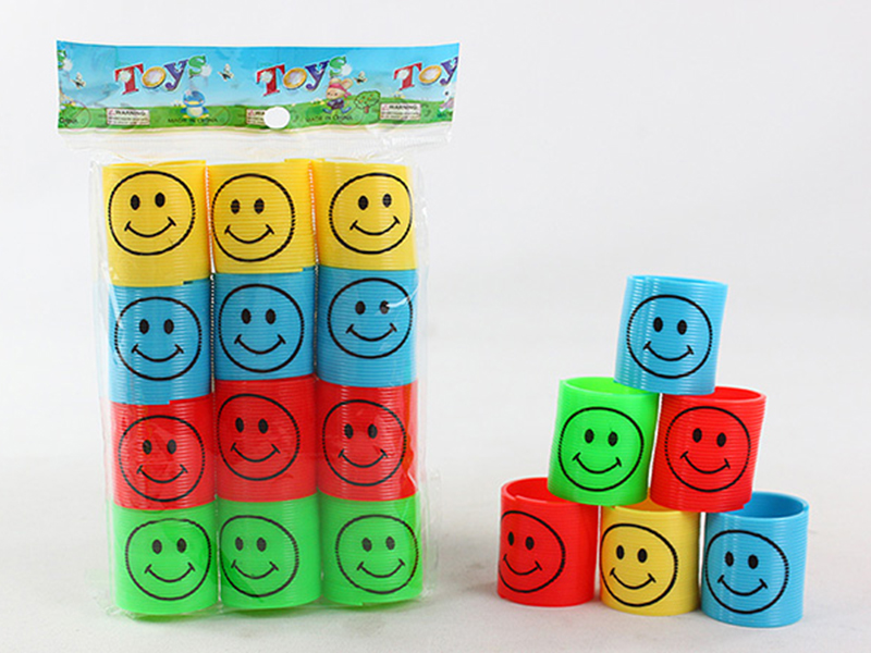 Solid Color Smile Face Pattern Rainbow Circle