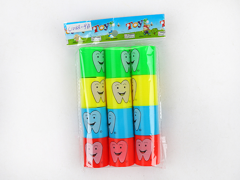 4 Colors Teeth Pattern Rainbow Circle