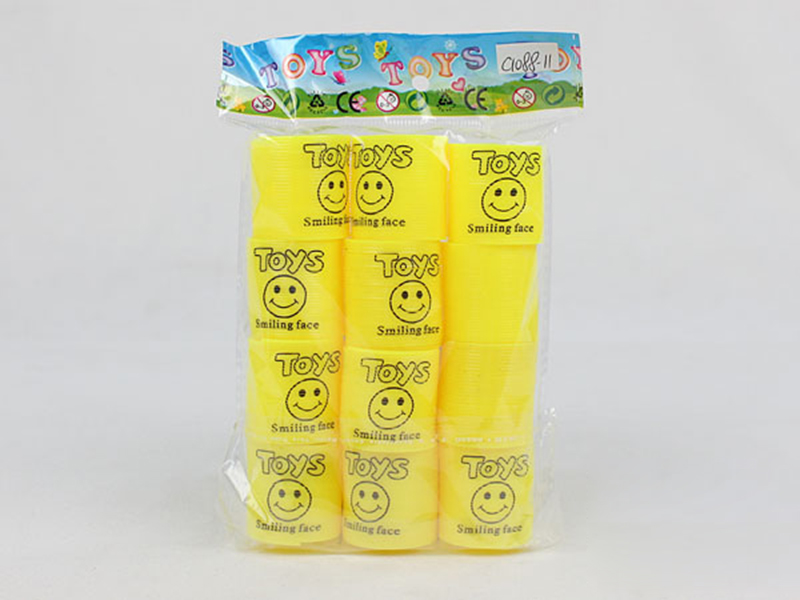 12pcs Smile Face Pattern Rainbow Circle