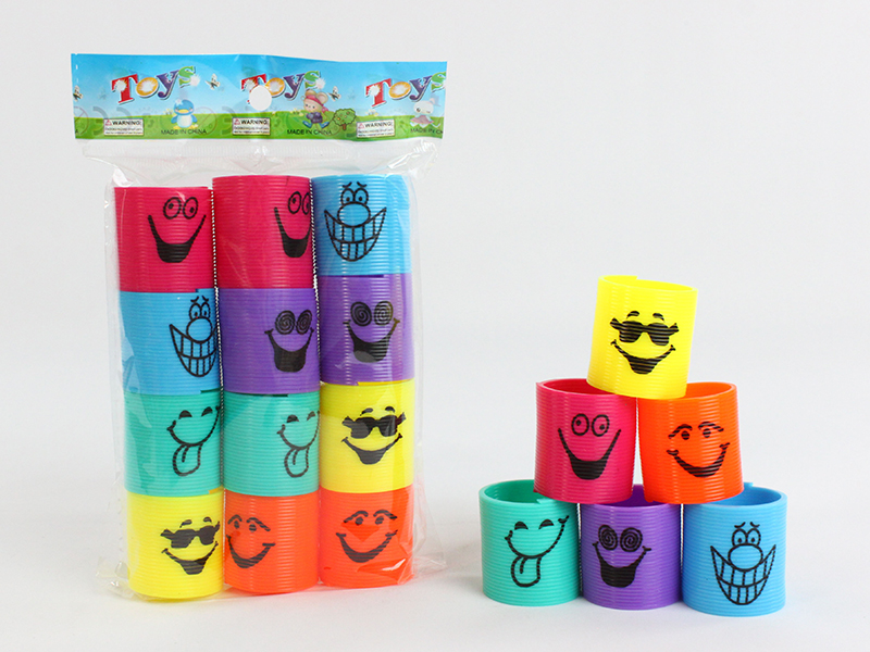 12pcs Solid Color Expression Face Rainbow Circle