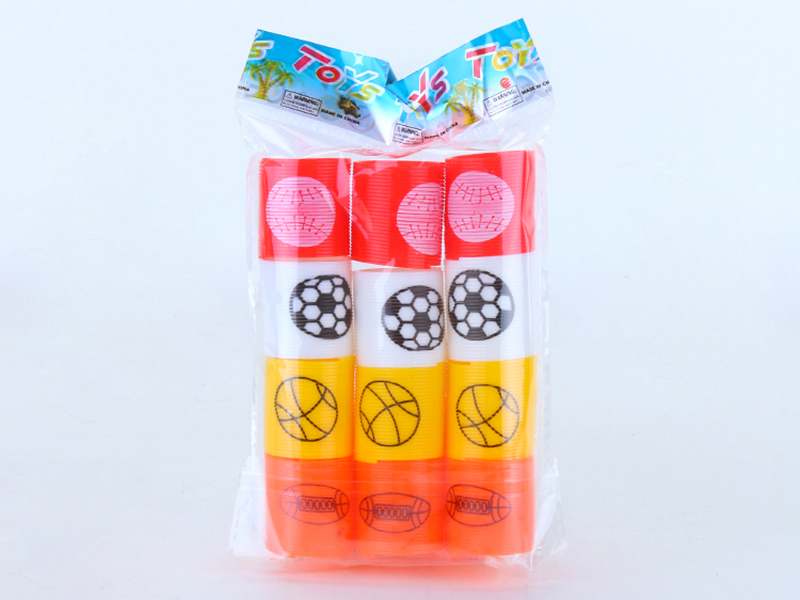 12pcs Sports Balls Pattern Rainbow Circle