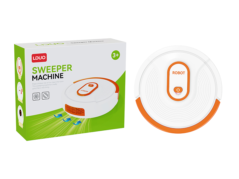 Simulated Electric Robot Sweeper With Light